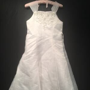 US Angels Bridal Party Flower Girl Dress Size 12X First Communion Mini Bride